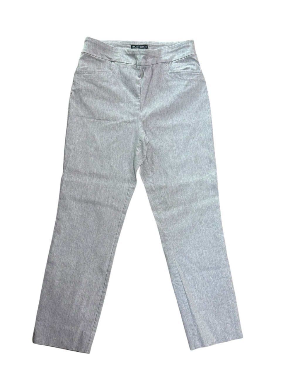 Hilary Radley Pull On Stretch Ankle Pants Gray Size Medium